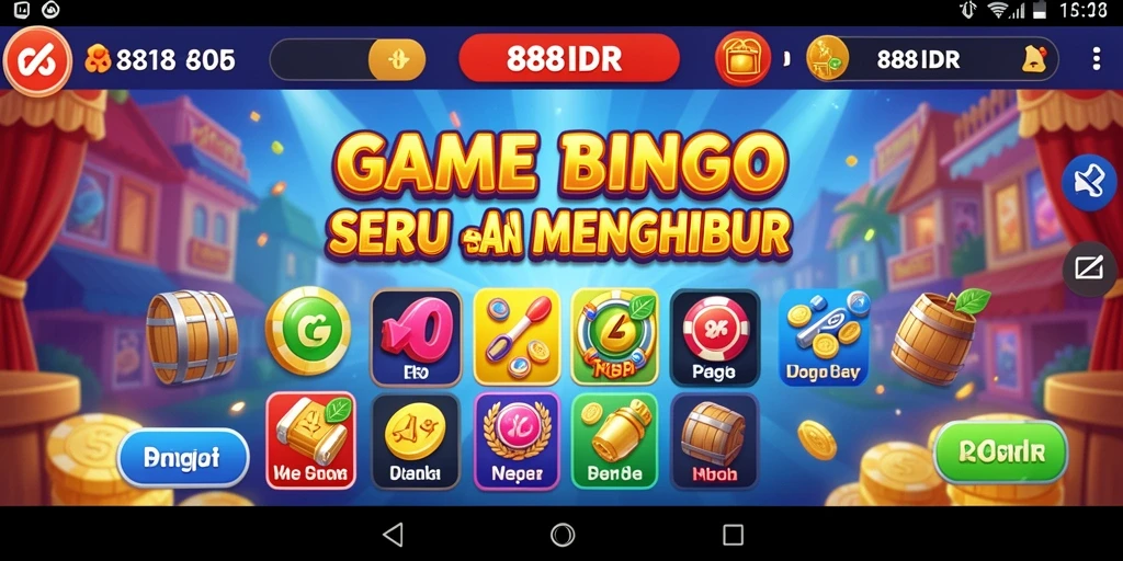 Tampilan gameplay seru Bingo di 888IDR.