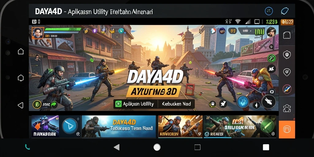 Tampilan antarmuka aplikasi DAYA4D yang sederhana dan fungsional.