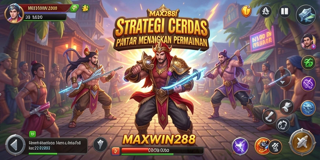 Tampilan gameplay menegangkan di MAXWIN288 yang menggambarkan strategi mendalam.