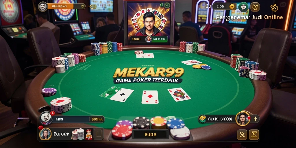 Gameplay poker yang seru dan menegangkan di MEKAR99.