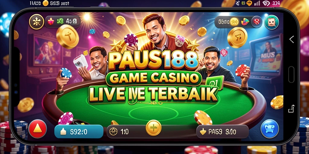 Tampilan gameplay langsung dari permainan Live Casino PAUS188.