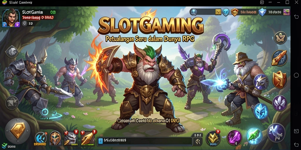 Tampilan gameplay SLOTGAMING dengan aksi seru dan karakter unik.