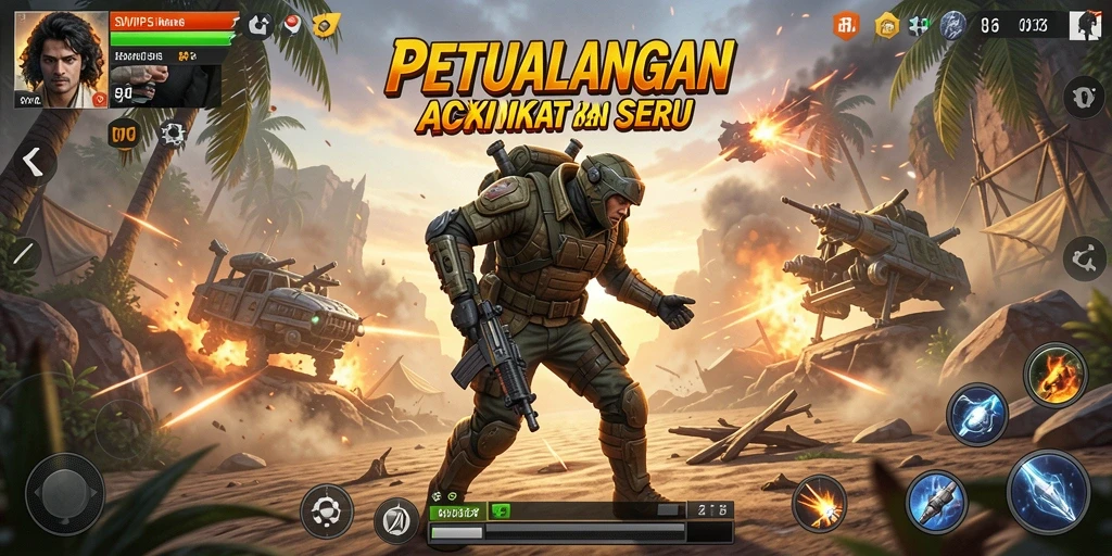 Tampilan menarik dari gameplay aksi SVIP5 yang menegangkan.