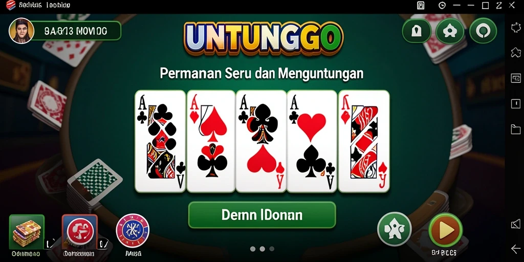 Tampilan gameplay UNTUNGGO yang menarik dan interaktif.