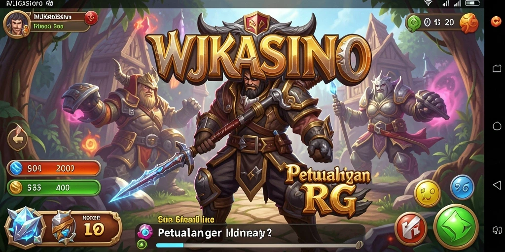 Tampilan gameplay RPG yang mendebarkan dan menantang.